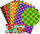 Fletë shkumë dekorative Creative, set me 8 fletë, shumëngjyrëshe
