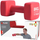 Hantel neopreni Pure2Improve, 8 kg, e kuqe