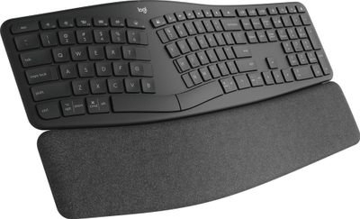 Tastierë Logitech ERGO K860 Business, wireless, ergonomike, grafit