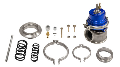 Wastegate e jashtme TurboWorks 60mm, 1.6 Bar, lidhje V-Band, blu
