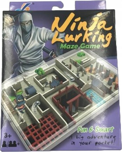 Lojë labirinti DiHong Ninja Lurking, me dorë, mbi 3 vjeç, shumëngjyrëshe