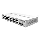 Мрежен прекинувач Mikrotik CRS326-24G-2S+IN, 24x Gigabit, 2x 10G SFP+, бел
