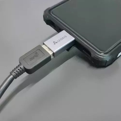 Adaptues USB në USB C IZOXIS, USB 3.0, OTG, gri metalik