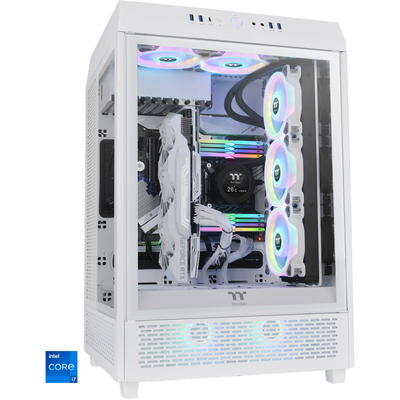 PC Gaming Thermaltake Triton White, Intel Core i7 12700KF, RTX 3080, 32GB RAM, i bardhë