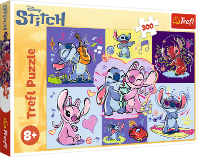 Puzzle Trefl Disney Stitch Crazy Stitch, 300 pjesë, për fëmijë 8+
