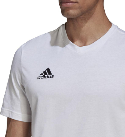 Bluzë sportive adidas Entrada 22 Tee M HC0452, pambuk 100%, e bardhë