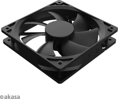 Ventilator kase PC Akasa Smart, 120mm, PWM, i zi