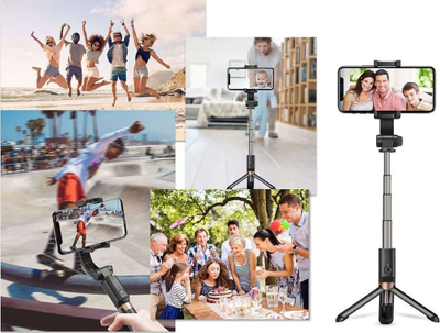 Selfie stick me tripod Apexel APL-D6, Bluetooth, universal për telefon