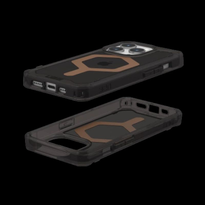 Mbrojtëse telefoni UAG Plyo Pro, MagSafe, për iPhone 15 Pro, e zezë bronzi