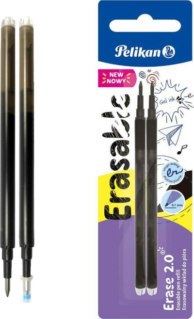 Refill për stilolaps Pelikan Erase 2.0, 2 copë, bojë e zezë