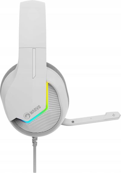 Headset gaming Marvo Scorpion H8618 Tactic 40, USB 2.0, RGB, i bardhë