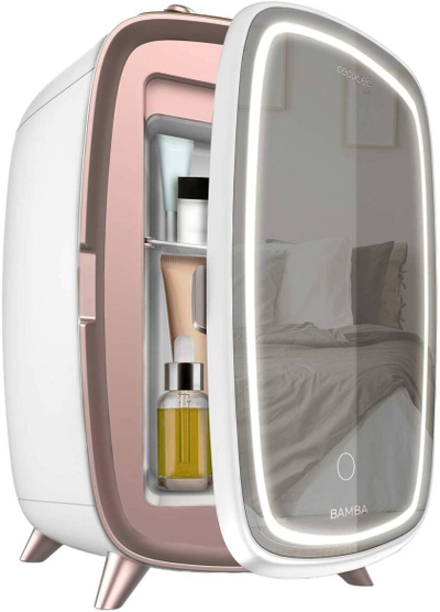 Frigorifer kozmetik Cecotec Bamba CoolingBeauty 6000 Mirror, 6L, me pasqyrë dhe LED, i bardhë