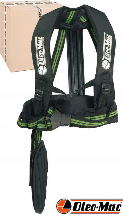 Rrip profesional për brushcutter Emak Oleo Mac 63070003, me shkumë 2.5 cm, i rregullueshëm, ngjyrë e zezë