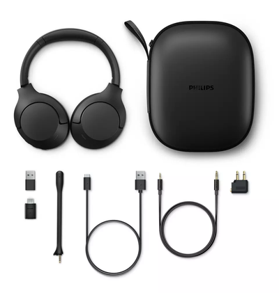 Kufje Philips TAH8507BK/00, wireless, të zeza