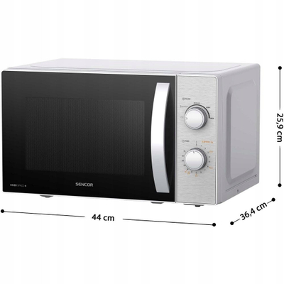 Mikrovalë Sencor, 20L, 700W, ngjyrë argjendi