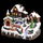 Figurinë dekorative Krishtlindjesh Fééric Lights Christmas Village Frozen in Ice, LED, 32 x 24.5 cm, shumëngjyrëshe
