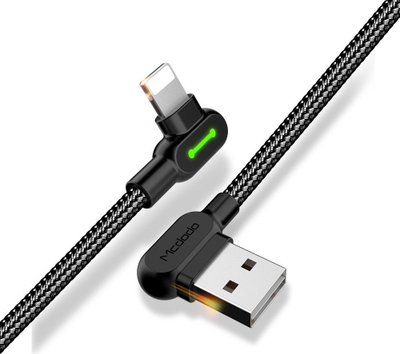 Kabllo USB Mcdodo MDD43, USB A në Lightning, 1.8 m, e zezë