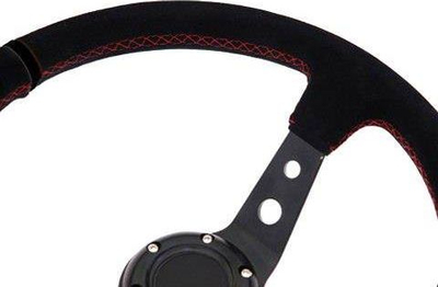 Timon sportiv MTuning Steering Wheel Pro 350mm, offset 80mm, suede i zi