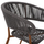 Kolltuk alumini Eulo 55,5x63,5x78Hcm (HM5783.11), kaftë/ gri