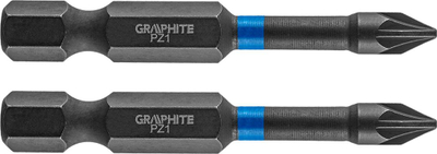 Set bitash kaçavide Graphite Impact PZ1, 50 mm, 2 copë, gri