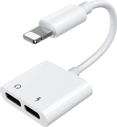 Adapter Lightning Joyroom S-Y104, 2x Lightning, i bardhë