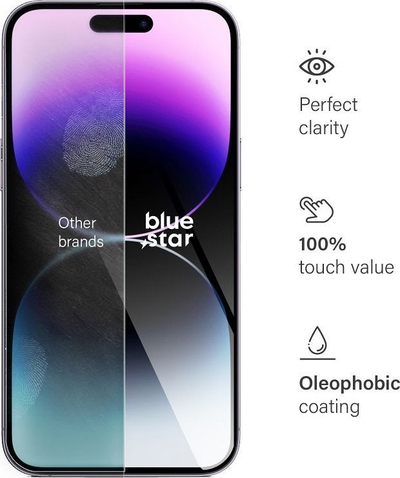 Mbrojtës xhami për ekran iPhone 14 Pro, tempered glass, transparent