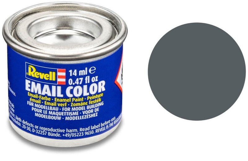 Bojë email Revell Dust Grey Matt, 14ml, mat, gri e errët