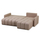 Sofa-Shtrat këndore Proton 225×94×70 Hcm (HM3272.04), bezhë