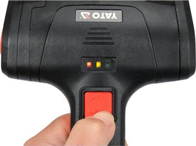 Furçë elektrike për grila Yato, bateri Li Ion 7.4V 2000mAh, e zezë