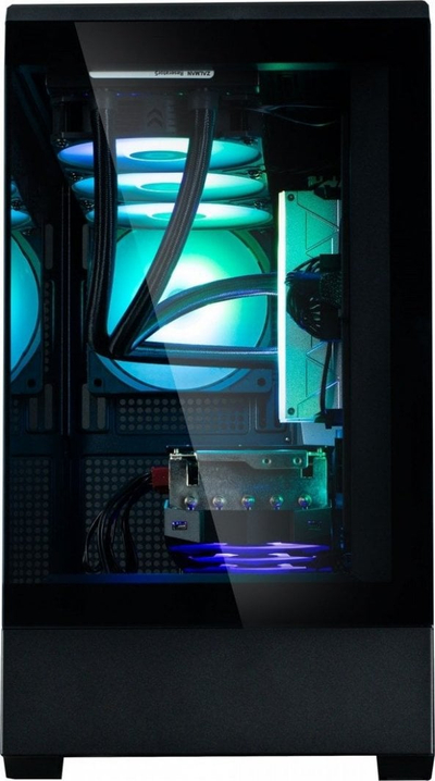 Kasa PC Zalman P30, MIDI Tower, xham i temperu, e zezë