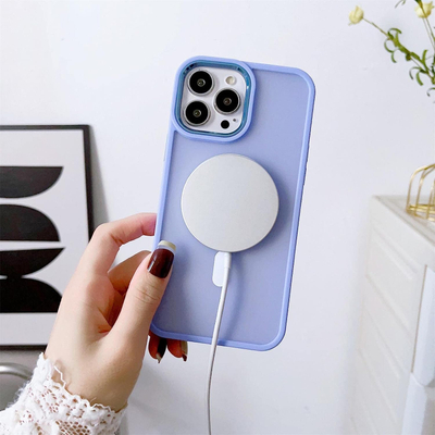 Maskë mbrojtëse MagSafe për telefoni Apple iPhone 15 Plus, matte, vjollcë