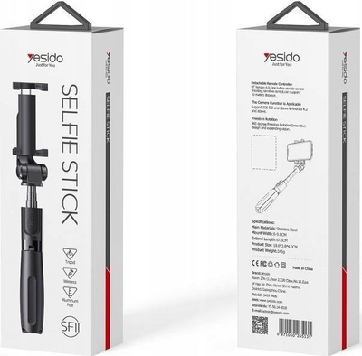 Selfie stick Yesido SF11, tripod, Bluetooth, i zi