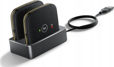 Mikrofona pa tela Yealink CPW65 DECT Duo, për CP965, të zinj