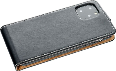 Futrollë vertikale Slim Flexi Fresh për Samsung A23 5G, lëkurë eko, me magnet, e zezë