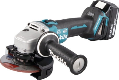 Mulli këndor me bateri Makita DGA506T, 18V, brushless, zi-kaltërosh