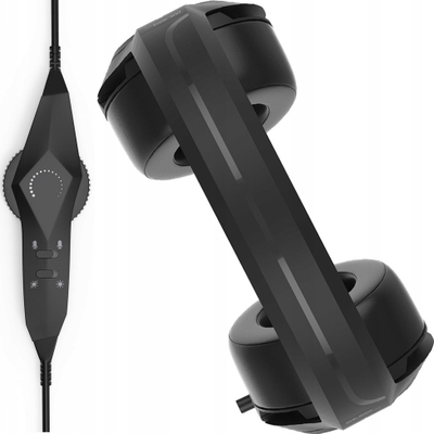 Kufje gaming HP DHE-8003, USB, 7.1 surround, të zeza