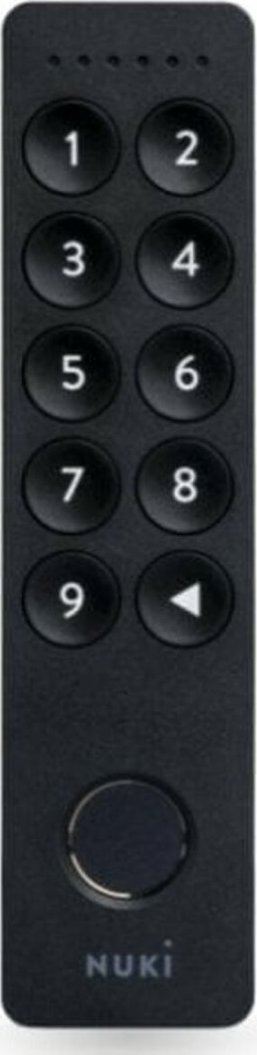 Tastierë inteligjente Nuki Keypad 2, me shenjë gishtash, me kode hyrjeje, e zezë