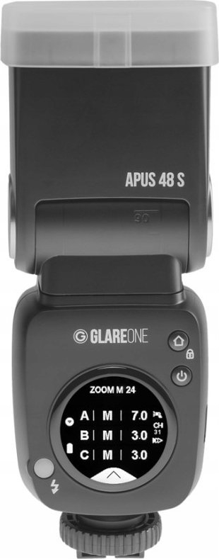 Блиц фотографски GlareOne Apus 48, 48W, TTL и HSS, црн