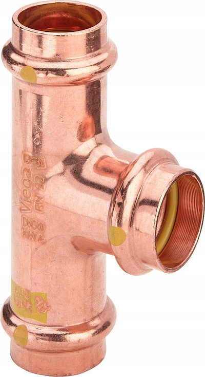 Fiting T bakri Viega Profipress G, 22x1/2"x22mm, me filetë femërore