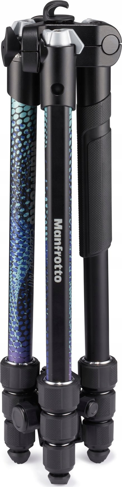 Trepied Manfrotto Element MII alumini, 4 copa, blu
