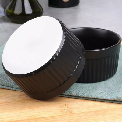 Set ramekin-ësh porcelani, 260 ml, 2 copa, të zezë