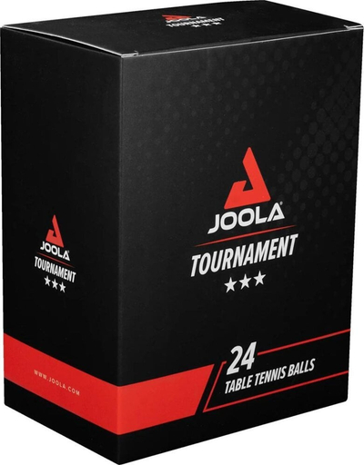 Toptha pingpongu Joola Tournament 40+, set 24 copë, të bardhë