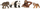 Set lodrash Schleich Wild Life Asia 42721, figura kafshësh, nga 3 vjeç