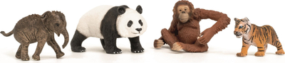 Set lodrash Schleich Wild Life Asia 42721, figura kafshësh, nga 3 vjeç