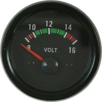 Manometër voltmetër KET Gauge VDO Look, për tension baterie, me dritë të bardhë