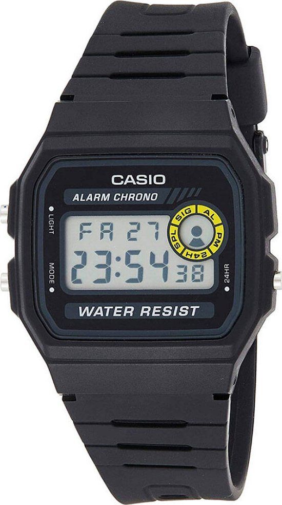Orë digjitale Casio Vintage, 32mm, rezistente ndaj ujit 5 ATM, e zezë