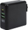 Karikues udhëtimi edhe power bank Prestigio Manhattan, 8000 mAh, 4 në 1, me priza US EU UK, i zi