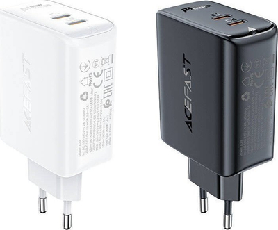 Karikues Acefast A29 GaN, 2x USB C, 50W, i bardhë