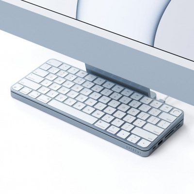 Docking station Satechi Slim USB-C për Apple iMac 24", i kaltër