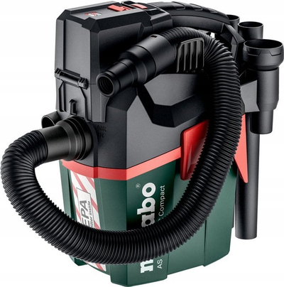 Fshesë me vakum Metabo AS 18 HEPA 602029850, 18V, pa bateri, jeshile